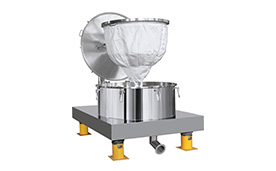 PSD flat lifting bag unloading centrifuge